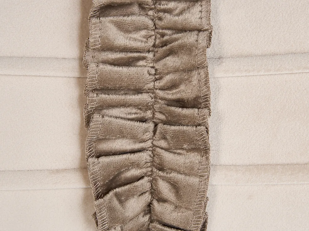Koristetyynysetti 2 kpl BELLE 30 x 50 cm Sametti Vaaleanbeige Hillitty_1168725