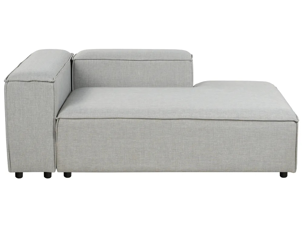 Modular Corner Sofa 2 Seater ARDAL with Ottoman Fabric Light Grey Left Hand_949543
