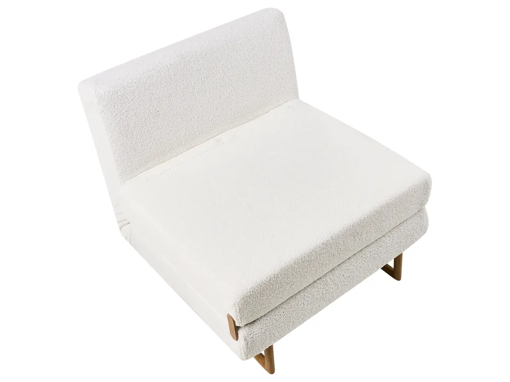 Single Sofa Bed JERSLEV Boucle Off-White_1010139