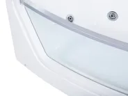 Kulmaporeamme LED-valolla FUERTE 175 x 85 cm Valkoinen_717866