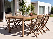 Garden Dining Table RONCELLO 180 cm 90 cm Acacia Wood Brown_1156006