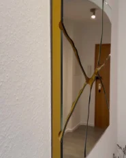 Wall Mirror COOLE 80 cm 80 cm Gold_1001236