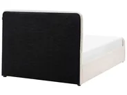 Säng med förvaring LUNAN Bouclé Vit 120 x 200 cm_1048279