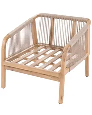 Garden Armchair SUMBA Acacia Wood Light Brown_1086768