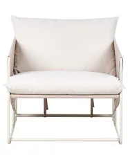 Puutarhatuoli pehmusteella PONTE Metalli Vaaleanbeige_1013285