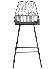 Set of 2 Bar Chairs PRESTON Metal Black_743211