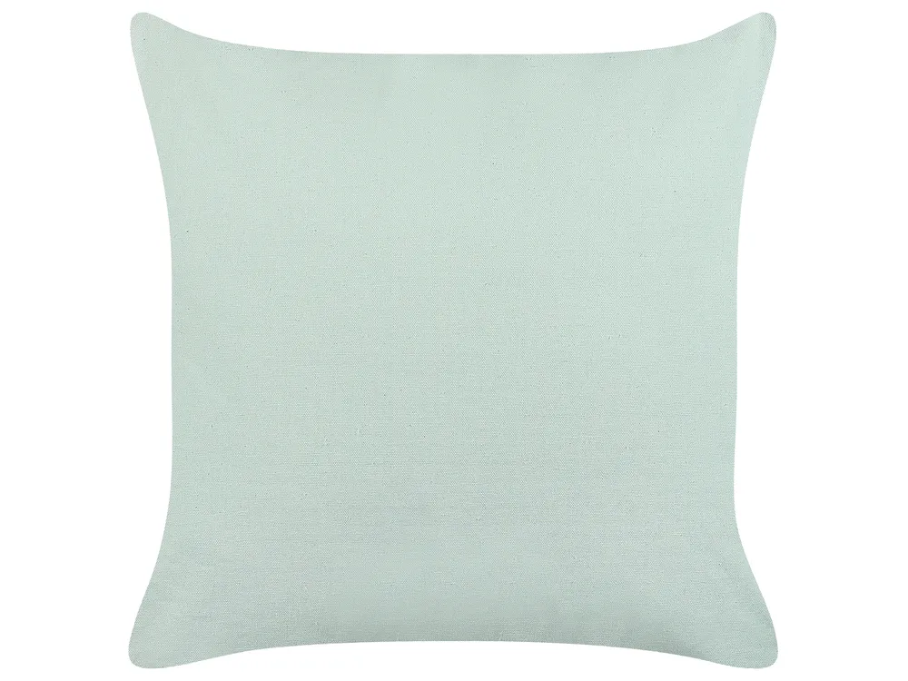 Set of 2 Decorative Cushions BACOPA 45 x 45 cm Cotton Green Chevron Pattern_839938
