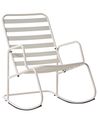 Garden Rocking Chair TURI Metal Off-White