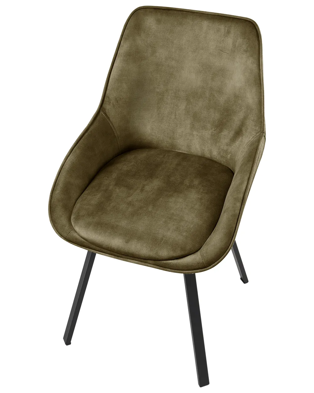 Set of 2 Dining Chairs TERLTON Velvet Green_1041290