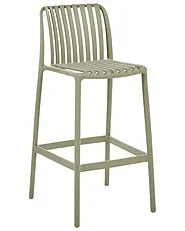 Set of 2 Bar Chairs ARICCIA Synthetic Material Green_1149262