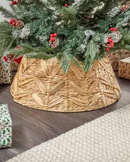 Christmas Tree Collar FLATEYRI 60 cm Water Hyacinth Natural_880262