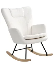 Rocking Chair SANDVE Boucle White_1033077