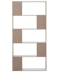 5 Tier Bookcase ORILLA 174 cm White_708080