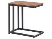 Sidobord för trädgården MESSINA 60 cm 35 cm Svart_932797