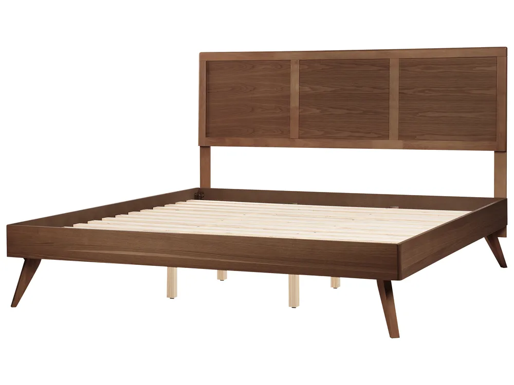 Bed ISTRES 180 x 200 cm (EU Super King) Dark Ash Wood_727945