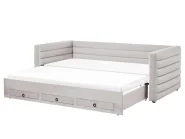 Dagbädd med förvaring Sammet MEUDON 90 x 200 cm Grå_1022095