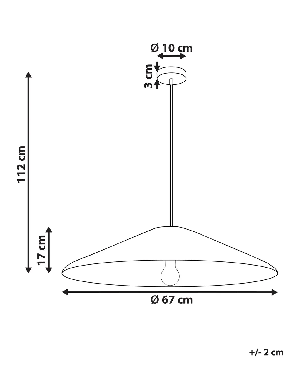 Pendant Lamp LUAGAN Wicker Natural_913666