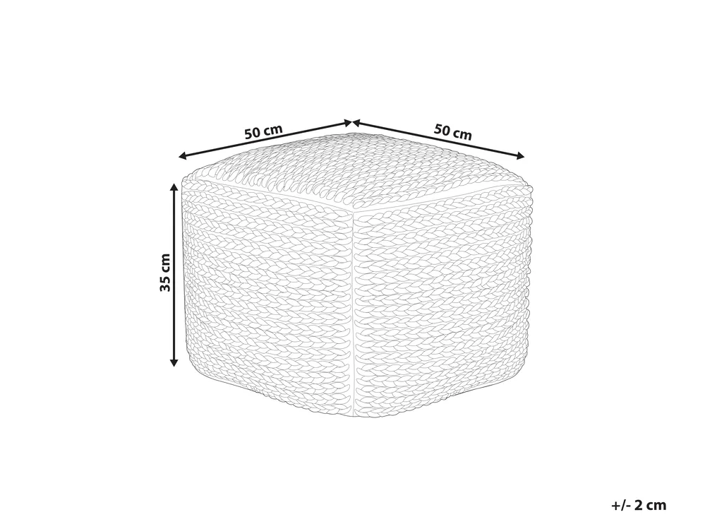 Pouffe DAMAN Cotton Light Beige_886856