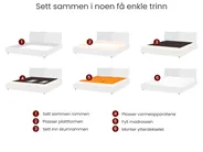 Vannseng Bouclé VINAY 180 x 200 cm Lys beige_1027204