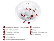 Utespa med LED MARFIL Brun_968322
