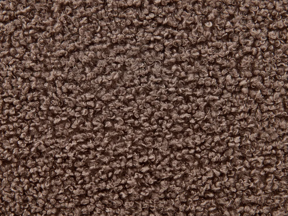 Bed Boucle VALOGNES 160 x 200 cm (EU King Size) Brown_937202