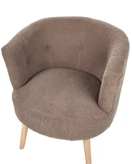 Armchair ODENZEN Boucle Brown_947642