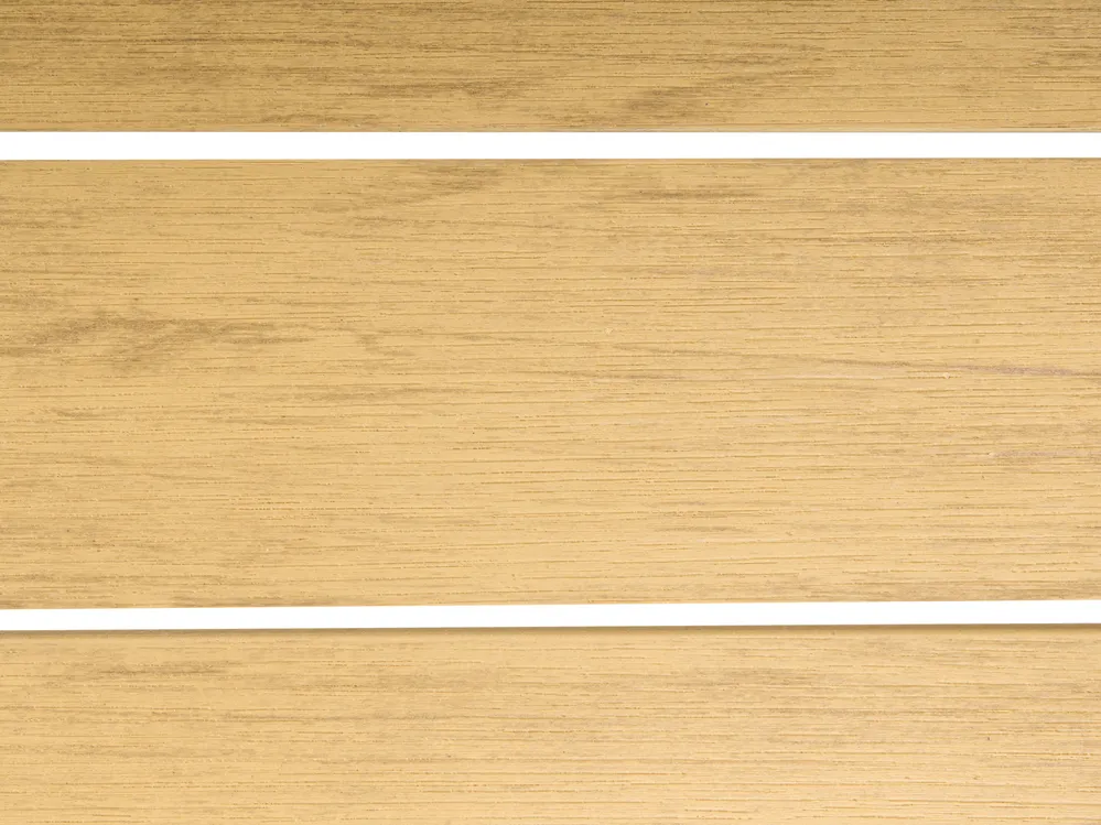 Trädgårdssoffgrupp med bord 5-sits MURATO Metall Beige_1023515
