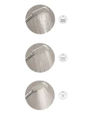 Shower Head and Hose Kit TINGO 4-function Silver_1006555