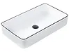 Pesuallas tason päälle XERT 61 x 35 cm Keramiikka Valkoinen