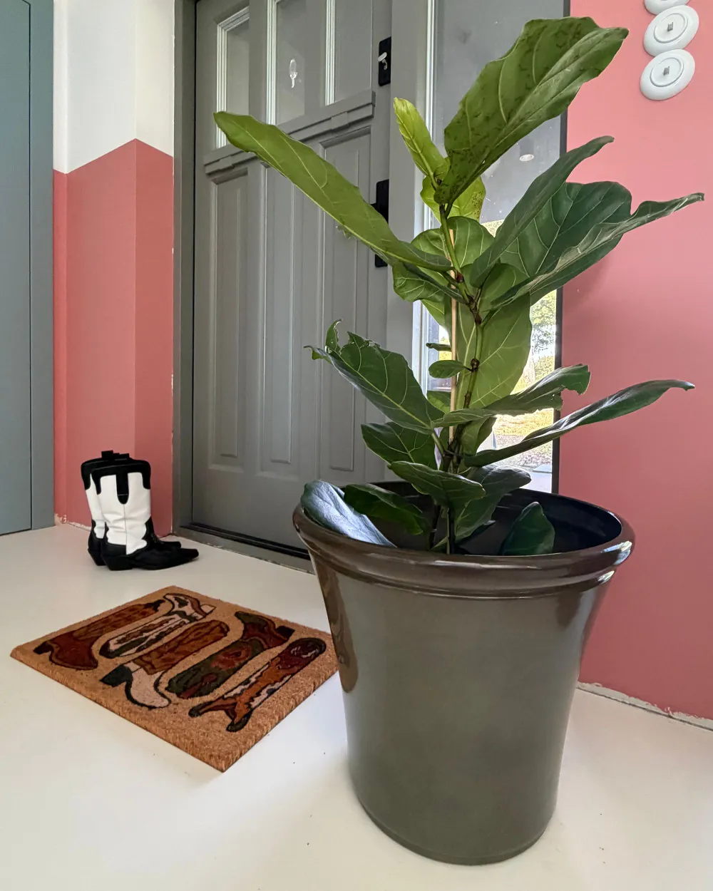 Plant Pot OLIVA 47 cm Green_1167967