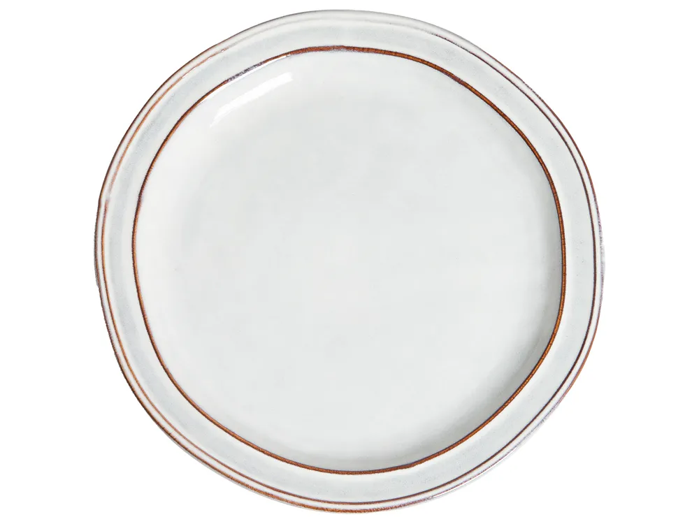 Set of 12 Dinnerware CHIVES Stoneware Light Grey_956451