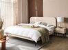 Bed Boucle FLAYAT 180 x 200 cm (EU Super King) Light Beige