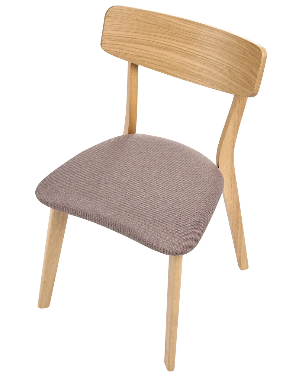 Set med 2 matstolar HOLLY Trä Ljusbrun/ Brun_1065873