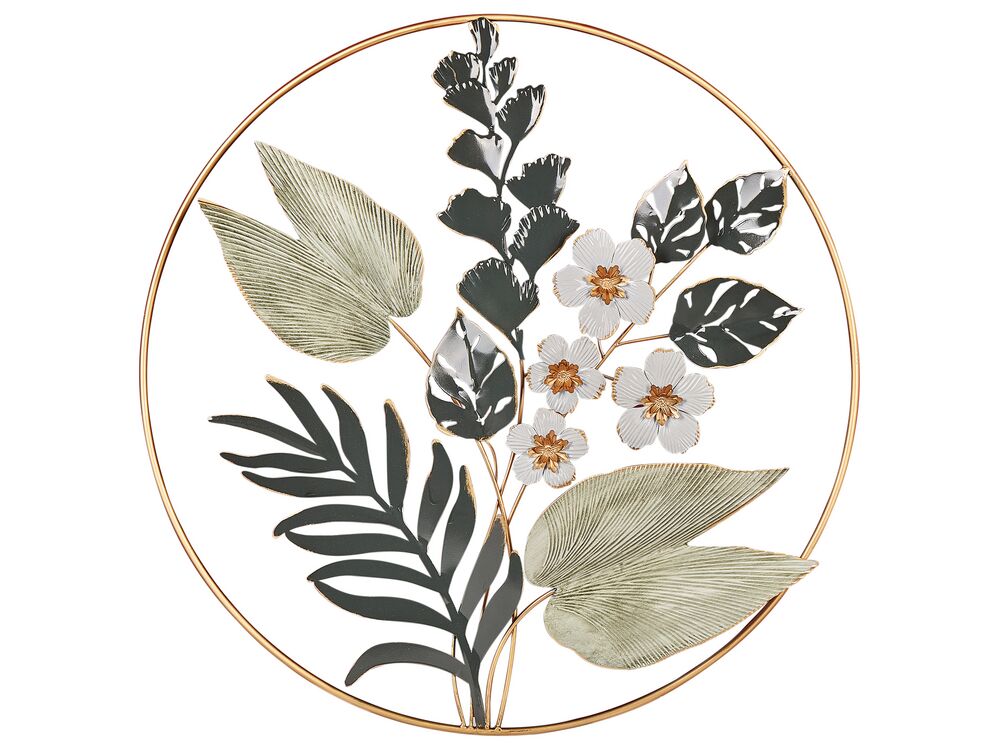Wall Decor Flower DUBNIUM 70 cm Metal Green