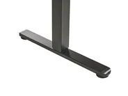 Elektriskt höj- och sänkbart skrivbord PENLY 120 cm 60 cm med USB-port Svart/ Ljusbrun_1031393