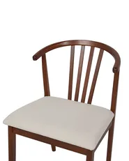 Ruokatuolisetti 2 kpl CRAIG puu Tummanruskea/beige_926552