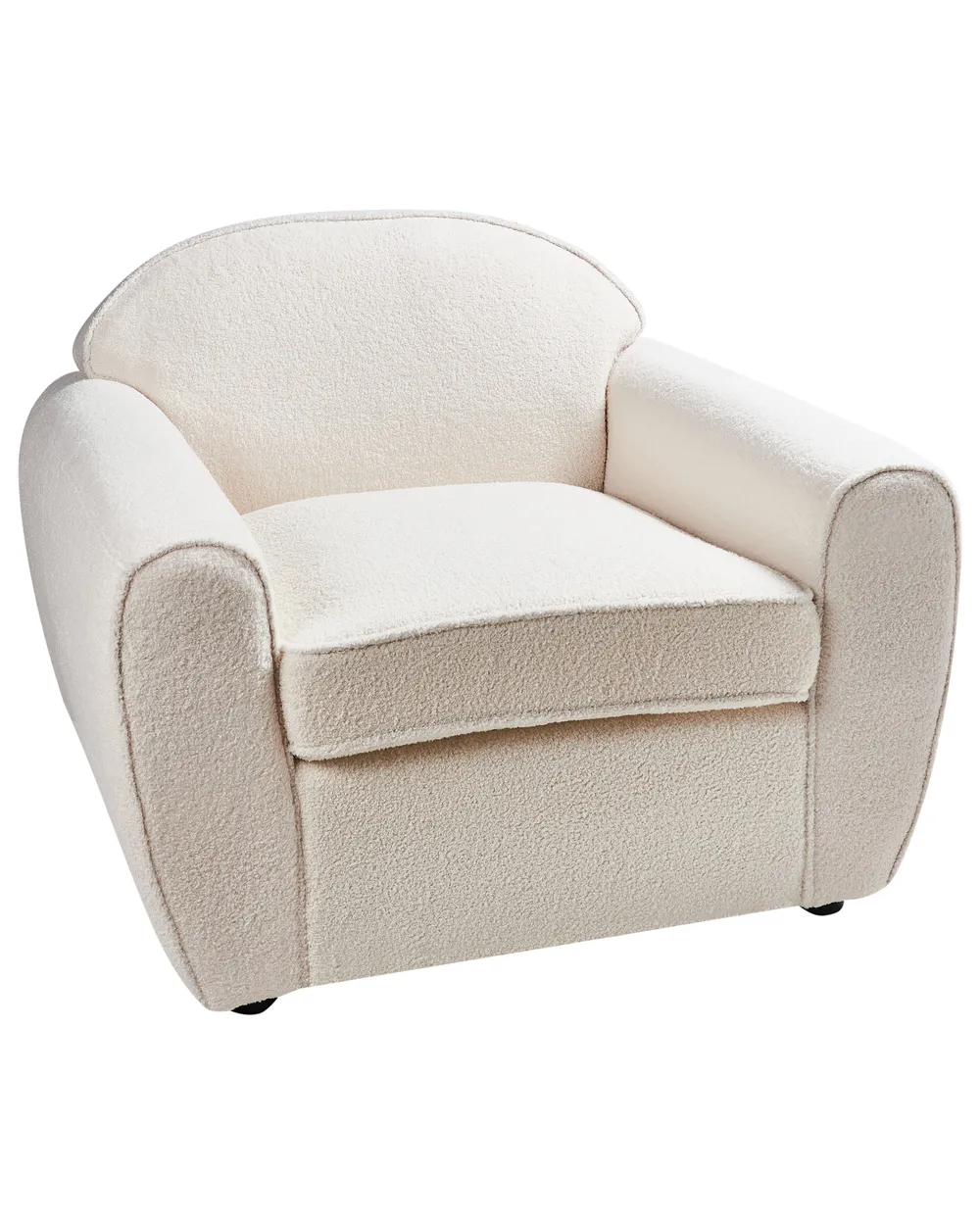 Fåtölj ELLEDE Bouclé Ljusbeige_959877