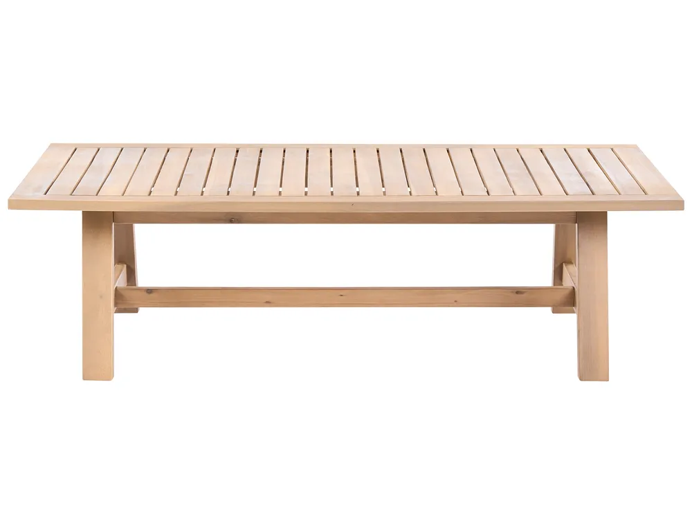 Garden Coffee Table SUMBA 128 cm 69 cm Acacia Wood Light Brown