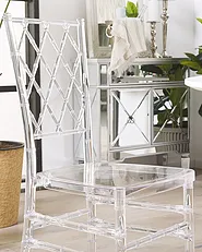 Set of 2 Dining Chairs CLARION Transparent_775204