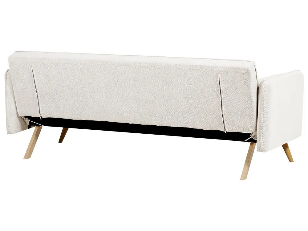 Sofa Bed 3 Seater ASAA Fabric Off-White_894687