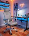 Office Chair IGNIS Faux Leather Light Grey
