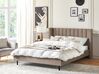 Bed Velvet VILLETTE 180 x 200 cm (EU Super King) Taupe