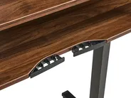 Electric Adjustable Standing Desk WILBANKS 120 cm 60 cm with USB Port Brown/ Black_1031162