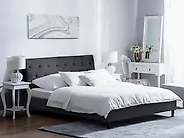 Säng med lamellram SAVERNE 180 x 200 cm Mörkgrå_1177585