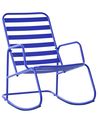 Garden Rocking Chair TURI Metal Blue