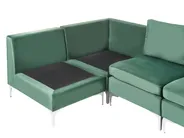Modular Corner Sofa 4 Seater EVJA Velvet Green Right Hand_789563