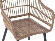 Garden Dining Set 6 Seater ALIANO with Cushions PE Rattan Pastel Pink_851407