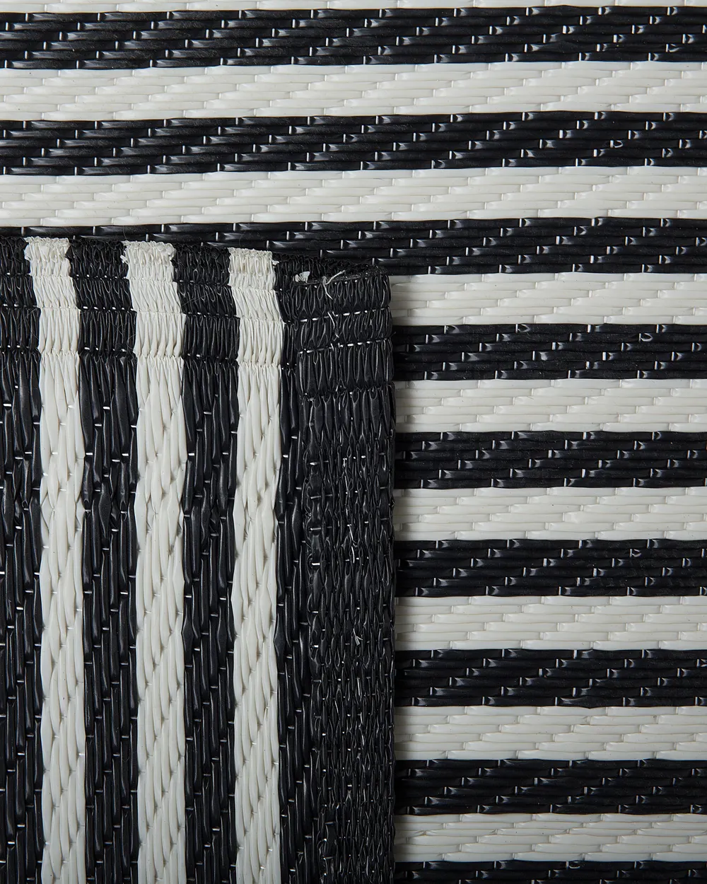 Utomhusmatta HALDIA Svart 90 x 180 cm_716475