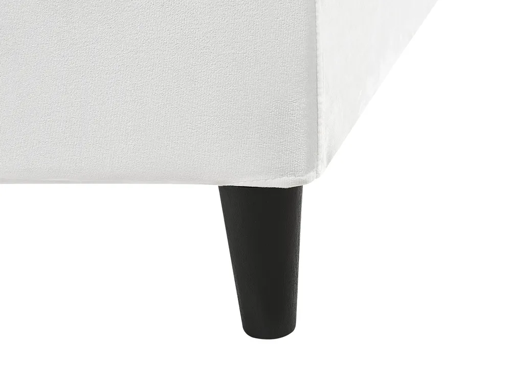 Bed Frame Cover Velvet FITOU 160 x 200 cm White_777117