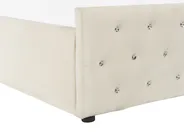 Ottoman Bed AMIENS Velvet Light Beige 140 x 200 cm (EU Double)_791222